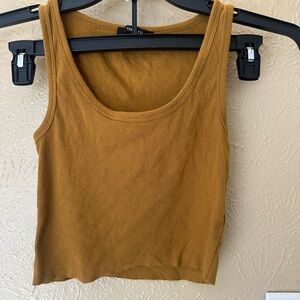 Forever 21 Mustard Yellow Tank Top